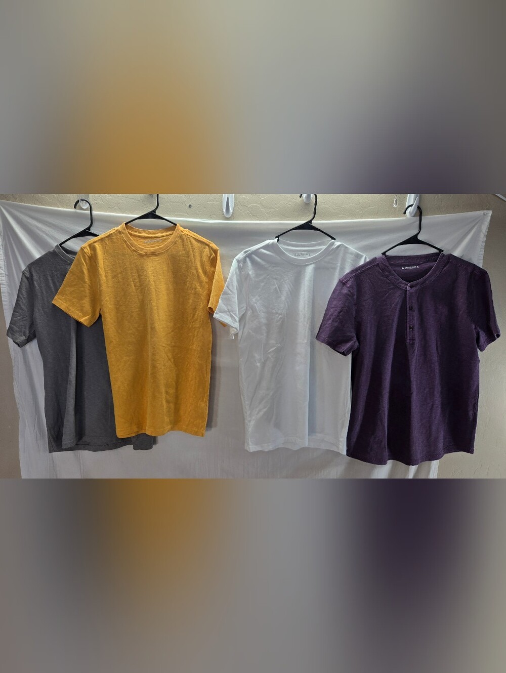 Lot of 4 American Giant Men's Small Short Sleeve Shirts NWOT